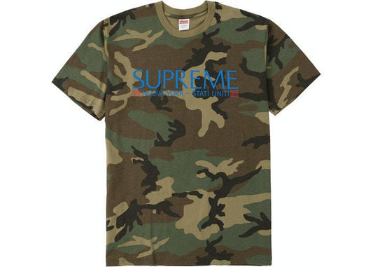 Supreme Nuova York Tee Woodland Camo