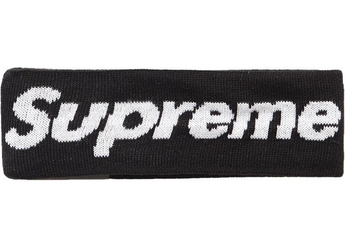 Supreme New Era Big Logo Headband (FW18) Black