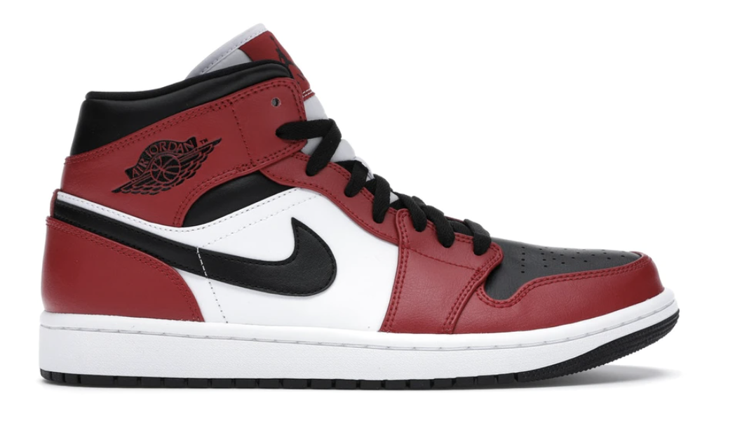 Jordan 1 Mid Chicago Toe