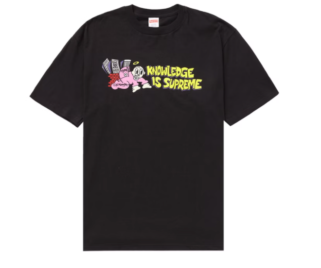 Supreme Knowledge Tee Black