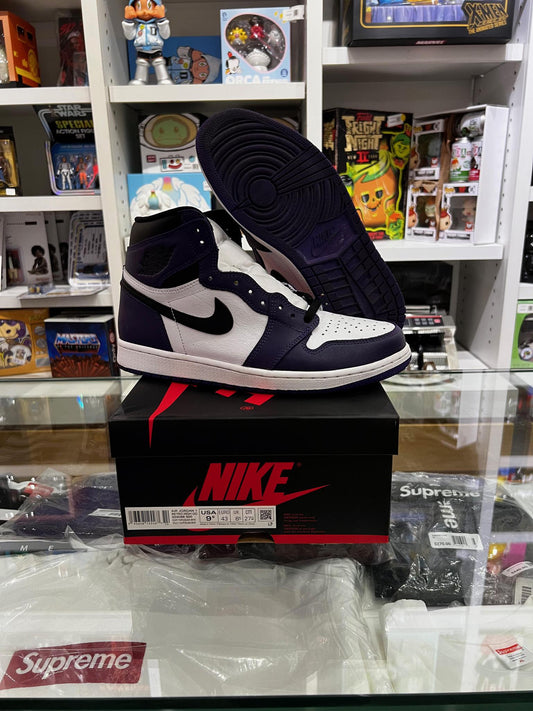 Jordan 1 Retro High Court Purple White Pre-Owned