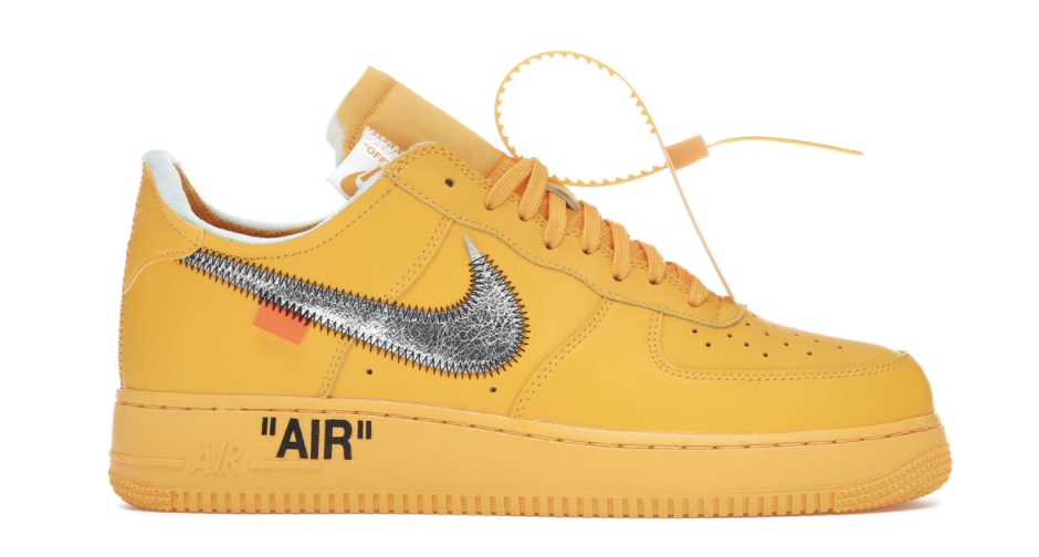 Nike Air Force 1 Low OFF-WHITE University Gold Metallic Silver