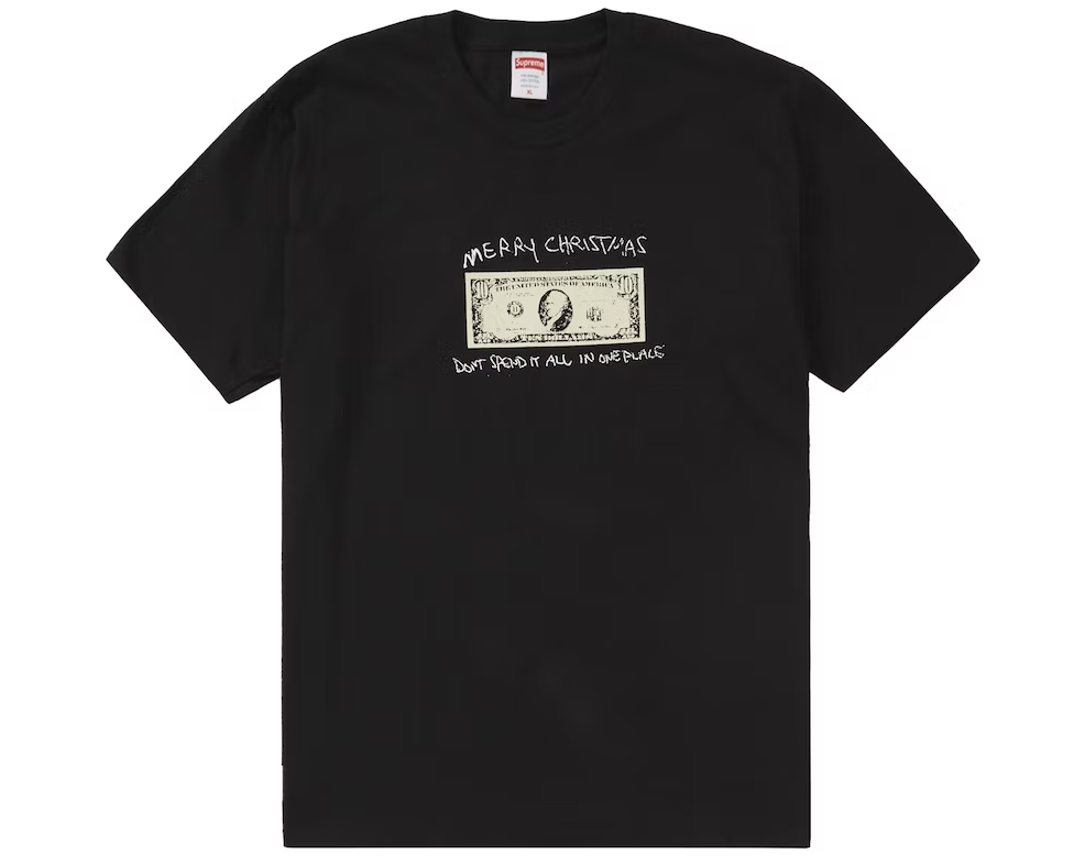 Supreme Spend It Tee Black