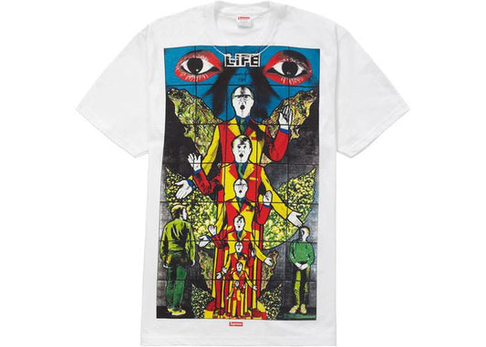 Supreme Gilbert & George LIFE Tee White