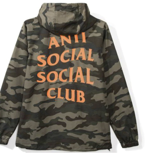 Anti Social Social Club Anorak Jacket Camo