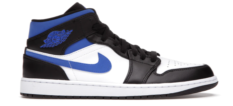 Jordan 1 Mid White Black Royal (GS) -  554725 140