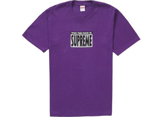 Supreme Who The Fuck Tee Purple