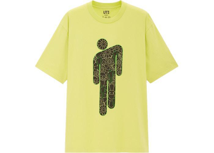 Takashi Murakami x Billie Eilish Flower Skulls Logo T-Shirt (US Mens Sizing) Green