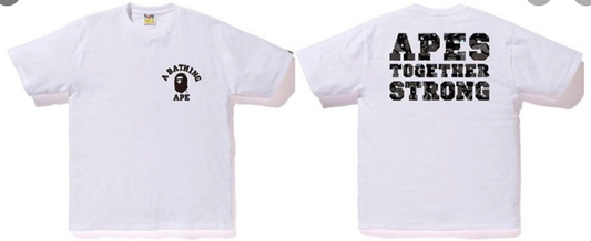 BAPE Apes Together Strong Tee White (Glow In The Dark)