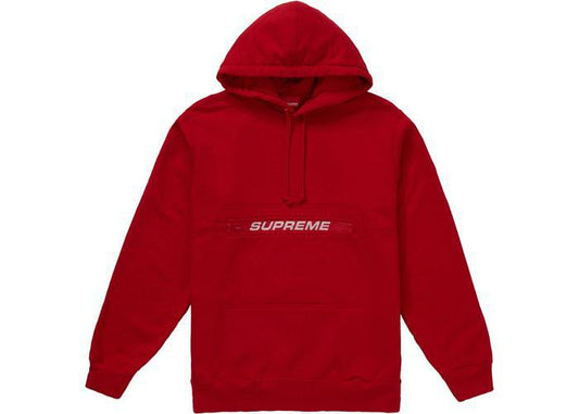 Supreme Zip Pouch Hooded Sweatshirt Red