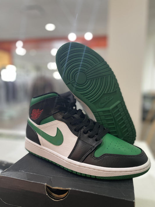 Jordan 1 Mid Green Toe (Pre-Owned)