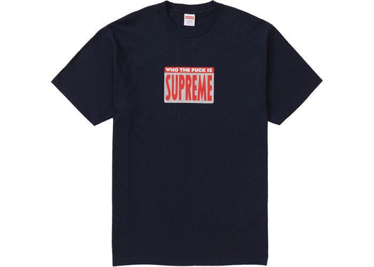 Supreme Who The Fuck Tee Navy