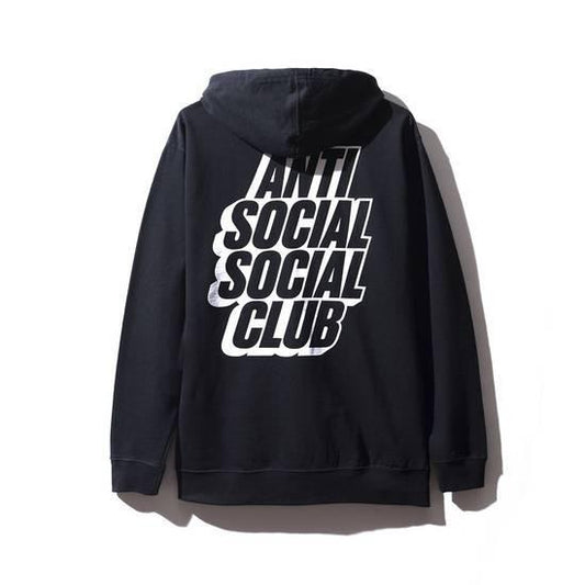 Assc Blocked zipper hoodie Black