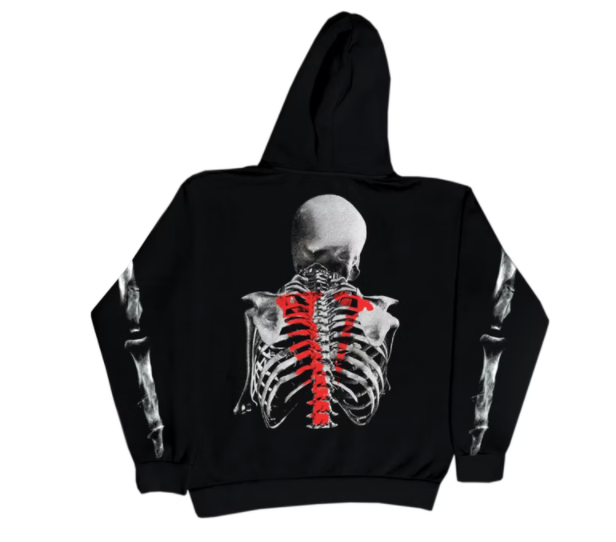 Vlone x Never Broke Again Bones Hoodie Black