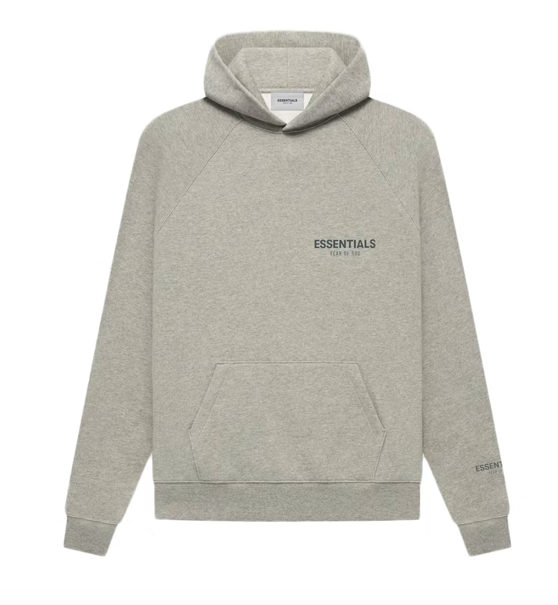 Fear of God Essentials Core Collection Pullover Hoodie Dark Heather Oatmeal