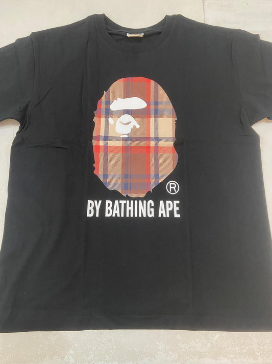 Bape Ape Head Check Tee