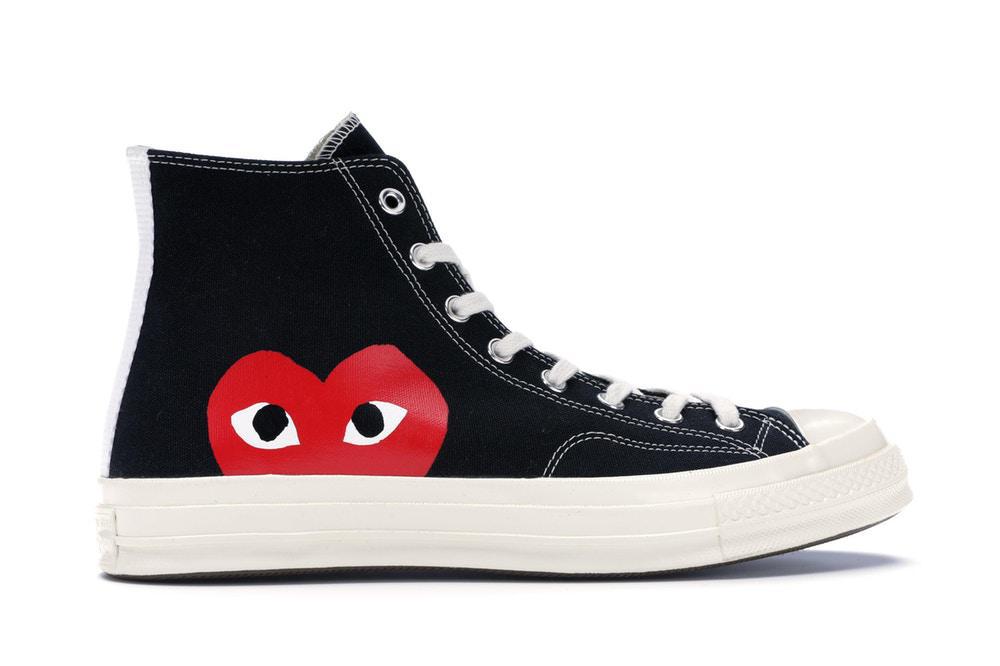 Converse Chuck Taylor All-Star 70s Hi Comme des Garcons PLAY Black (Pre - Owned)