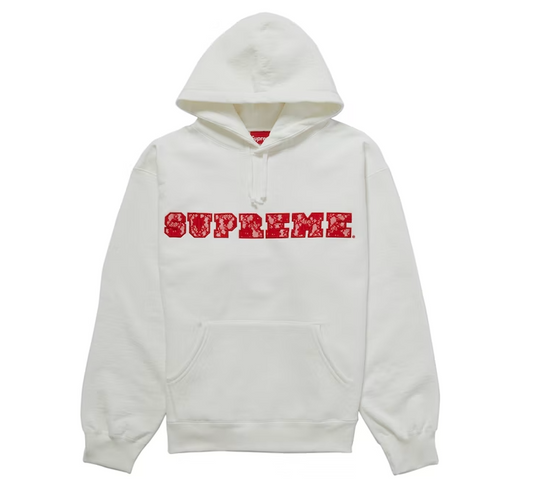 Supreme Lace Hooded Sweatshirt White