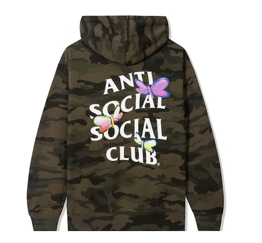 Anti Social Social Club Shell Shock Hoodie Forest Camo