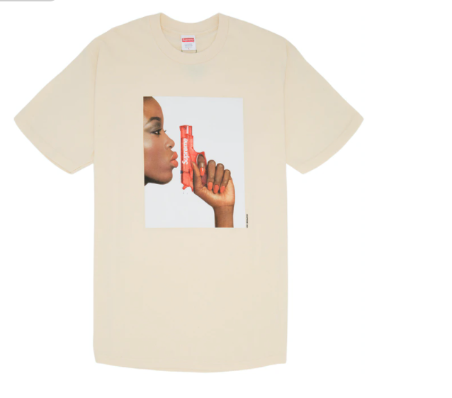 Supreme Water Pistol Tee Natural