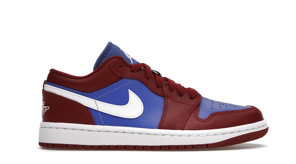 Jordan 1 Low Pomegranate Medium Blue (W) - DC0774 604