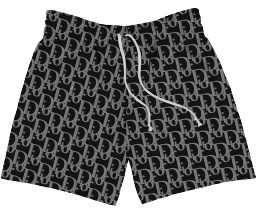 Bravest Studios Oblique Monogram Shorts Black