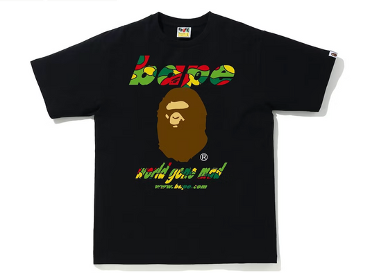 BAPE Sta Camo WGM Ape Head Tee Black/Multi