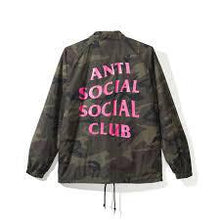Load image into Gallery viewer, Antisocial Social Club Blair Witch Camo Coach Jacket