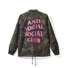 Antisocial Social Club Blair Witch Camo Coach Jacket