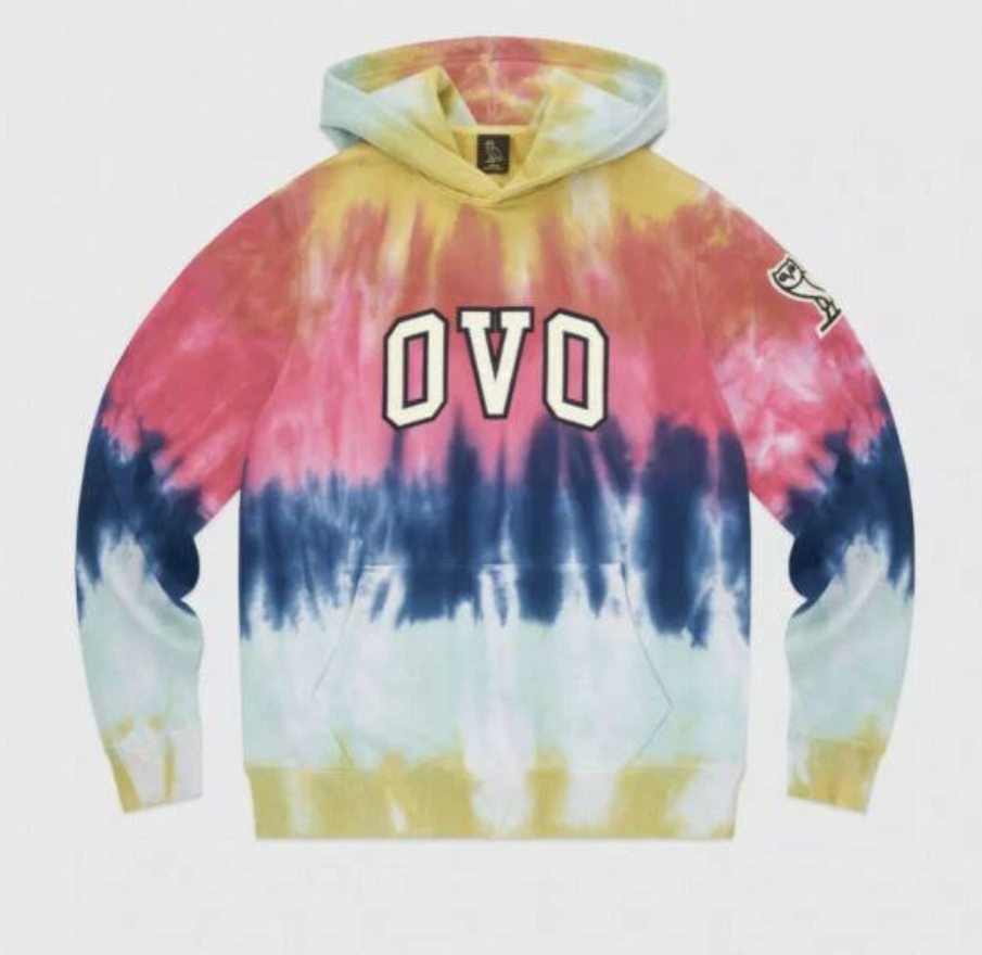 OVO Tie Dye Arch Rainbow Hoodie