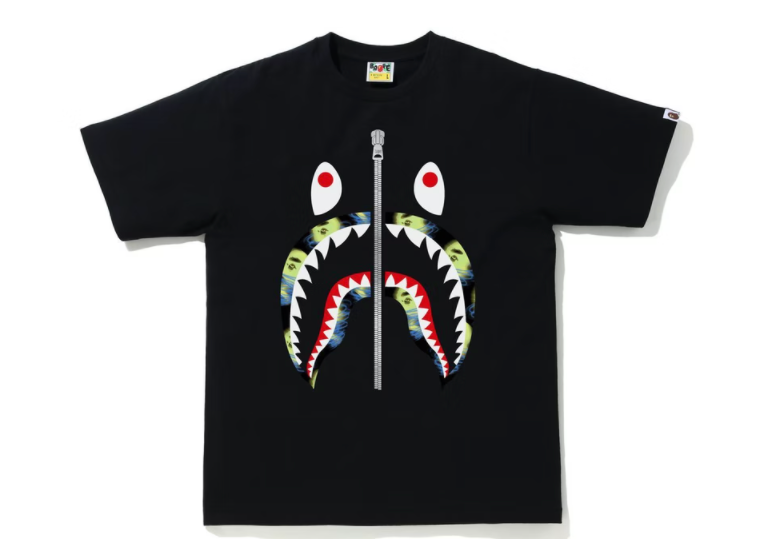 BAPE Storm Shark Tee Black/Black