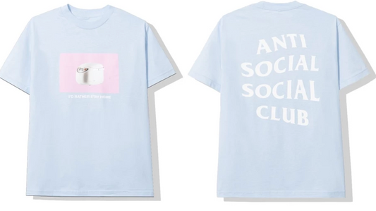 ASSC White Logo Home Fries Blue Tee