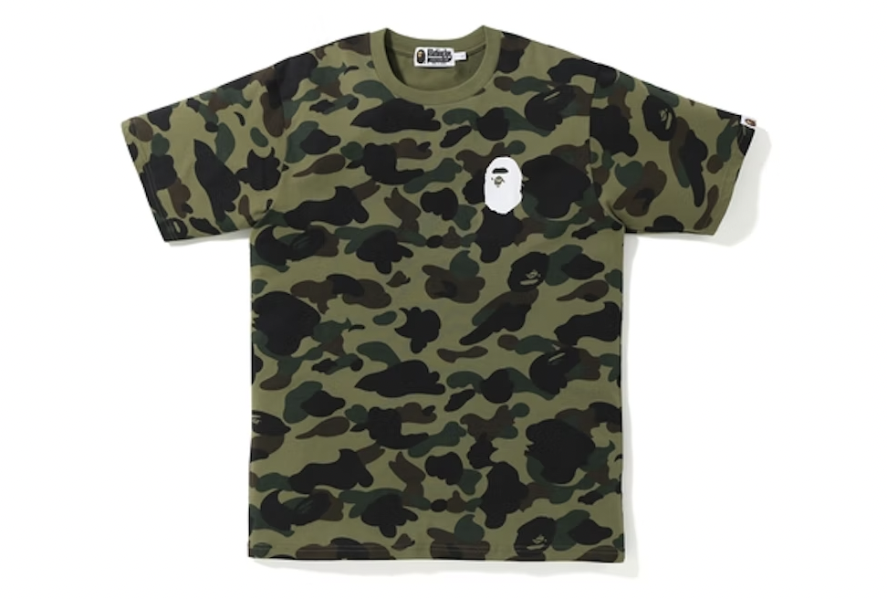 BAPE 1st Camo Tee Green