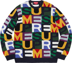 Supreme Big Letter Sweeater Multicolor
