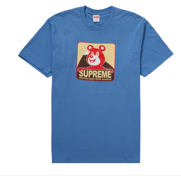 Supreme Bear Tee Dusty Light Royal