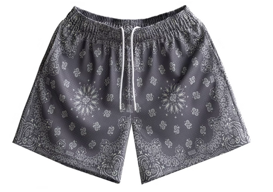 Bravest Studios Paisley Shorts Grey