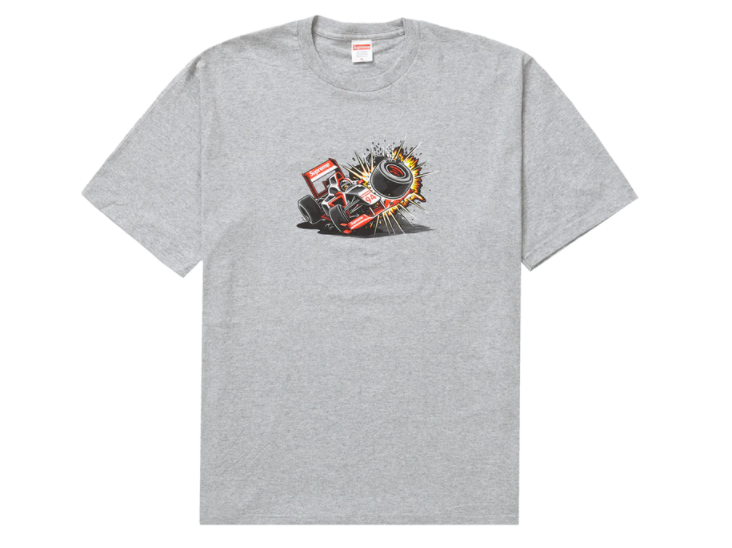 Supreme Crash Tee (FW21) Heather Grey