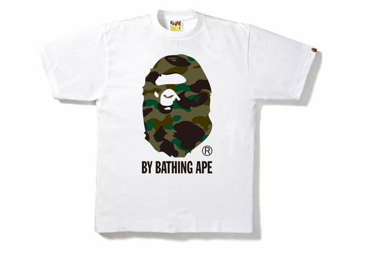 BAPE 1st Camo by Bathing Tee White/Green