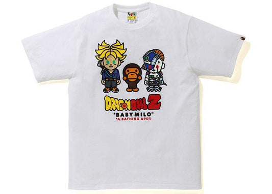 BAPE x Dragon Ball Z Baby Milo Trunks & Mecha Frieza Tee White