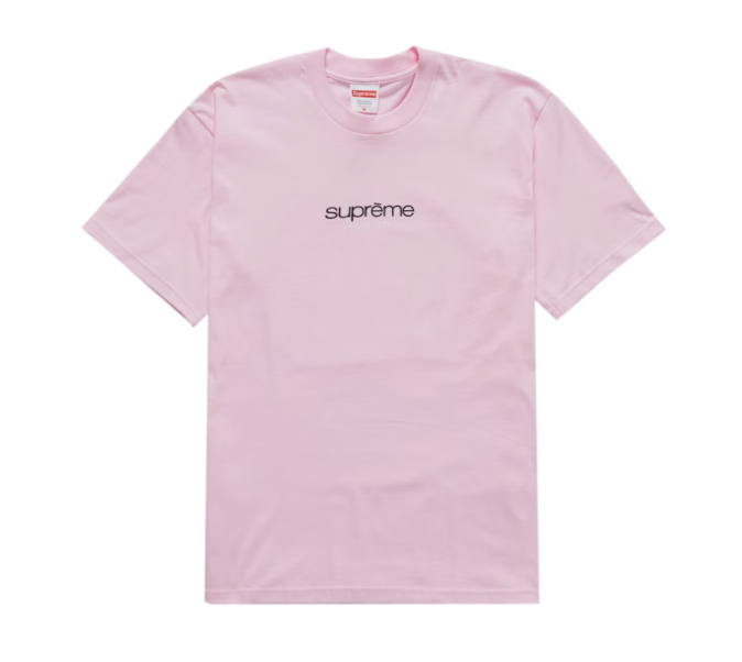 Supreme Classic Logo Tee Light Pink