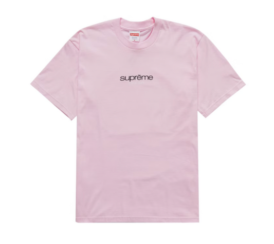 Supreme Classic Logo Tee Light Pink