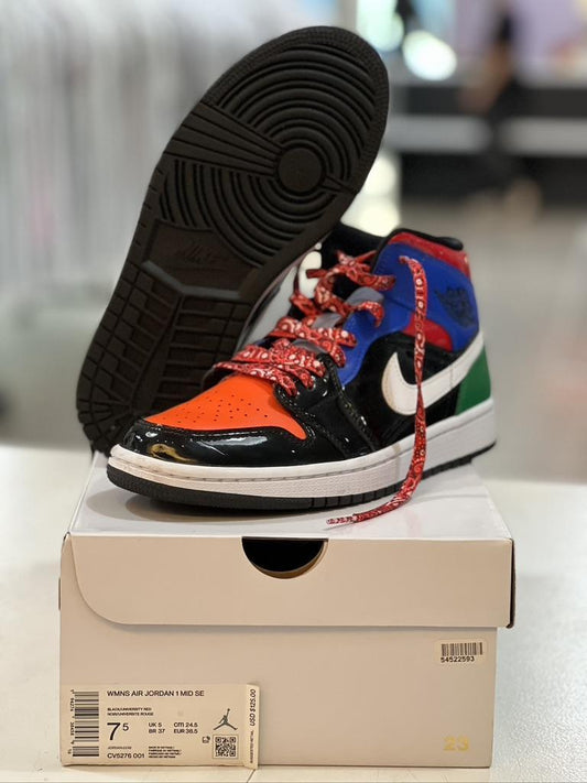 Jordan 1 Mid Multi Patent (W) - CV5276 001 (Pre-Owned)