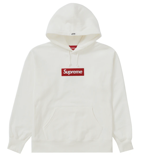 Supreme Box Logo Hooded Sweatshirt (FW21) White