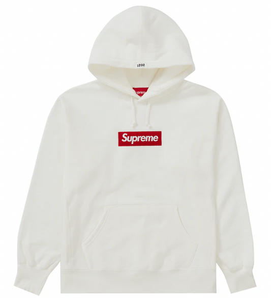 Supreme Box Logo Hooded Sweatshirt (FW21) White