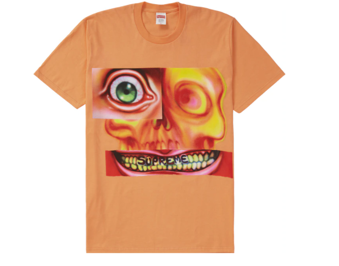 Supreme Face Tee Peach