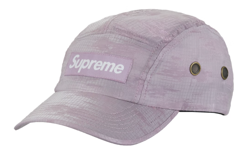 Supreme Broken Camo Camp Cap Purple