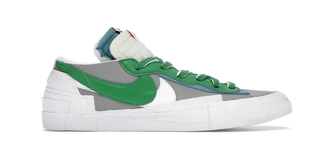 Nike Blazer Low sacai Medium Grey Classic Green