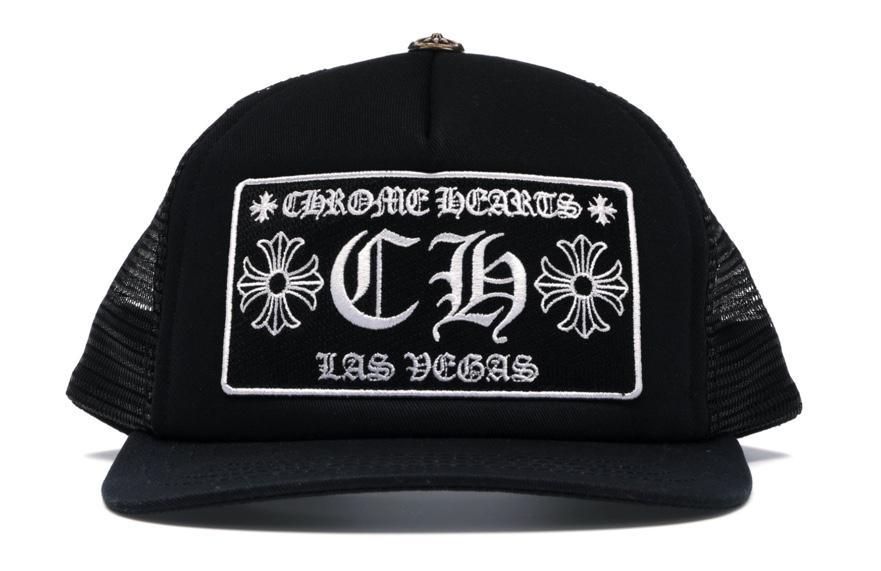 Chrome Hearts CH Las Vegas Trucker Hat Black/Black