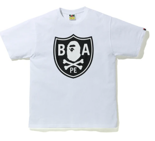 Bathing APE CROSSBONE EMBLEM TEE MENS White