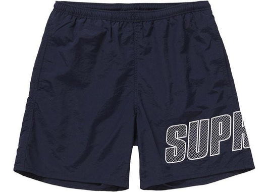 Logo Applique Water Shorts Navy